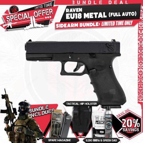 SIDEARM BUNDLE: Raven EU18C (Full Auto), SAVE BIG with our Sidearm Bundle Special Offers